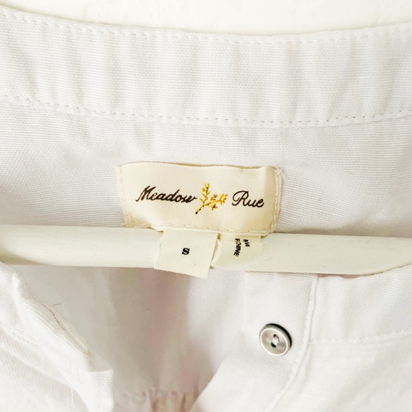 Anthro Meadow Rue Button Down Sleeveless Top S - Picture 3 of 7